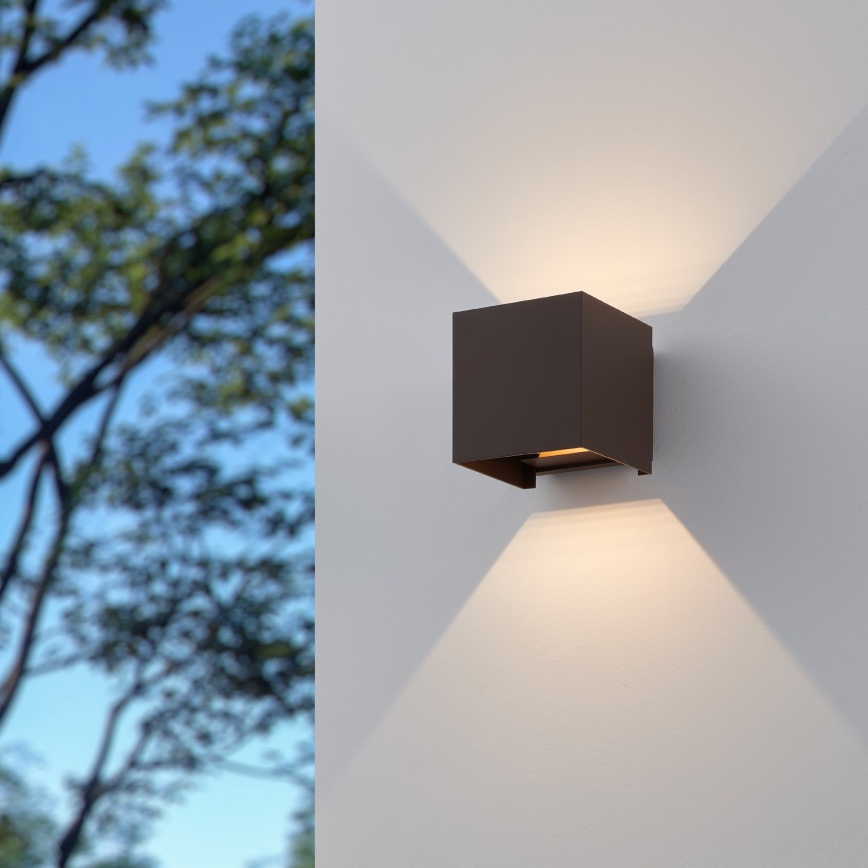 Eglo - LED Spoljna zidna lampa 2xLED/2,8W/230V IP54 braon