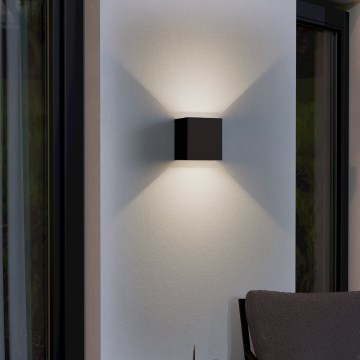 Eglo - LED Spoljna zidna lampa 2xLED/2,8W/230V IP54 crno
