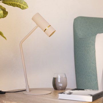 Eglo - LED Stona lampa 1xGU10/5W/230V 3000K bež
