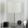 Eglo - LED  Stona lampa TUNJA 1xE27/60W/230V 38,5 cm mat krom/bela