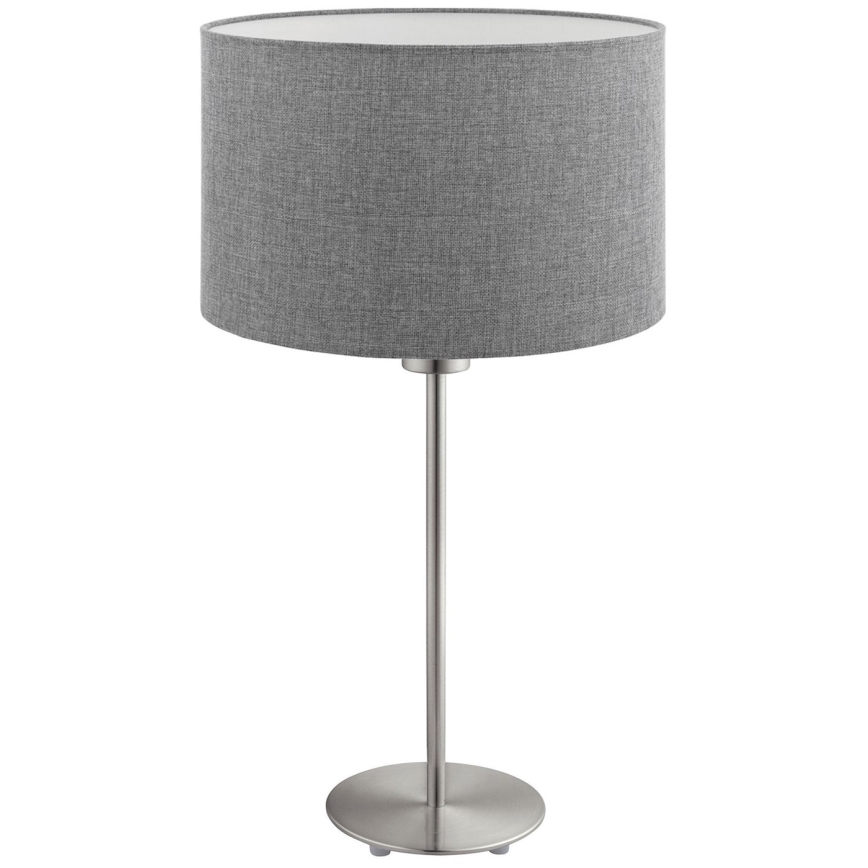 Eglo - LED  Stona lampa TUNJA 1xE27/60W/230V 38,5 cm mat krom/sivo