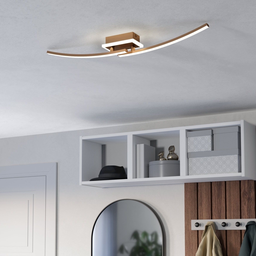 Eglo - LED stropna svetiljka LED/12W/230V 4000K bakrena