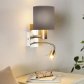 Eglo - LED Zidna lampa 1xE27/40W+LED/3,8W sivo