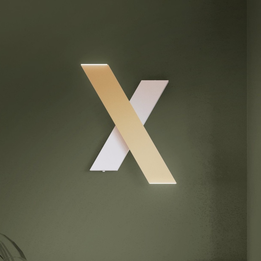 Eglo - LED Zidna lampa 2xLED/5W/230V 3000K zlatna/bela