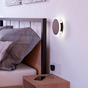 Eglo - LED Zidna lampa LED/12W/230V 3000K pr. 17 cm crno