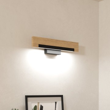 Eglo - LED Zidna lampa LED/9,6W/230V 3000K crno/bež