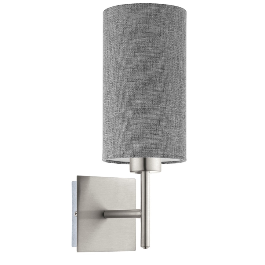 Eglo - LED  Zidna lampa TUNJA 1xE27/60W/230V mat krom/sivo
