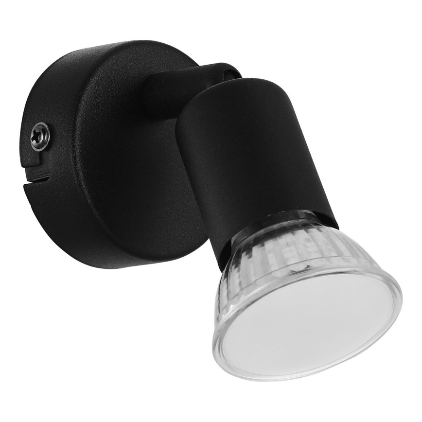 Eglo - LED Zidna reflektorska lampa 1xGU10/2,8W/230V 3000K crno