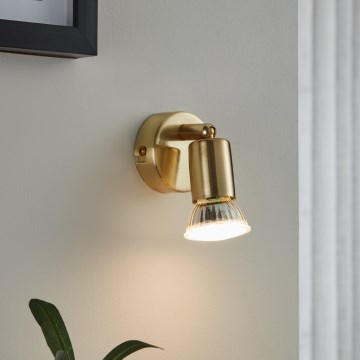 Eglo - LED Zidna reflektorska lampa 1xGU10/2,8W/230V 3000K zlatna