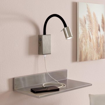 Eglo - LED Zidna reflektorska lampa 1xLED/3,5W/230V mat krom