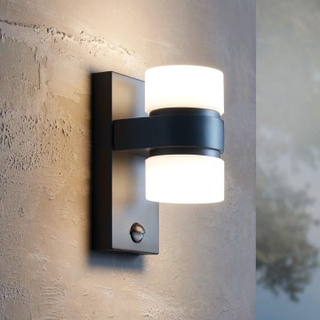 Eglo - LED Zidno spoljašnje osvetljenje sa senzorom 2xLED/6W IP44