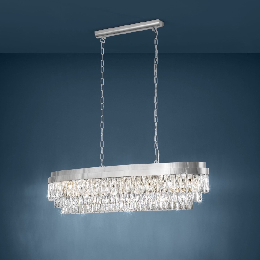 Eglo - Luster na lancu 13xE14/40W/230V sjajni krom