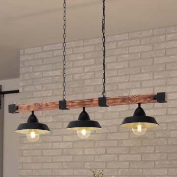 Eglo - Luster na lancu 3xE27/60W/230V - FSC sertifikovano