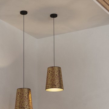 Eglo - Luster na sajli 1xE27/25W/230V zlatna/roze