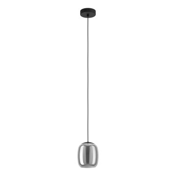 Eglo - Luster na sajli 1xE27/28W/230V sivo