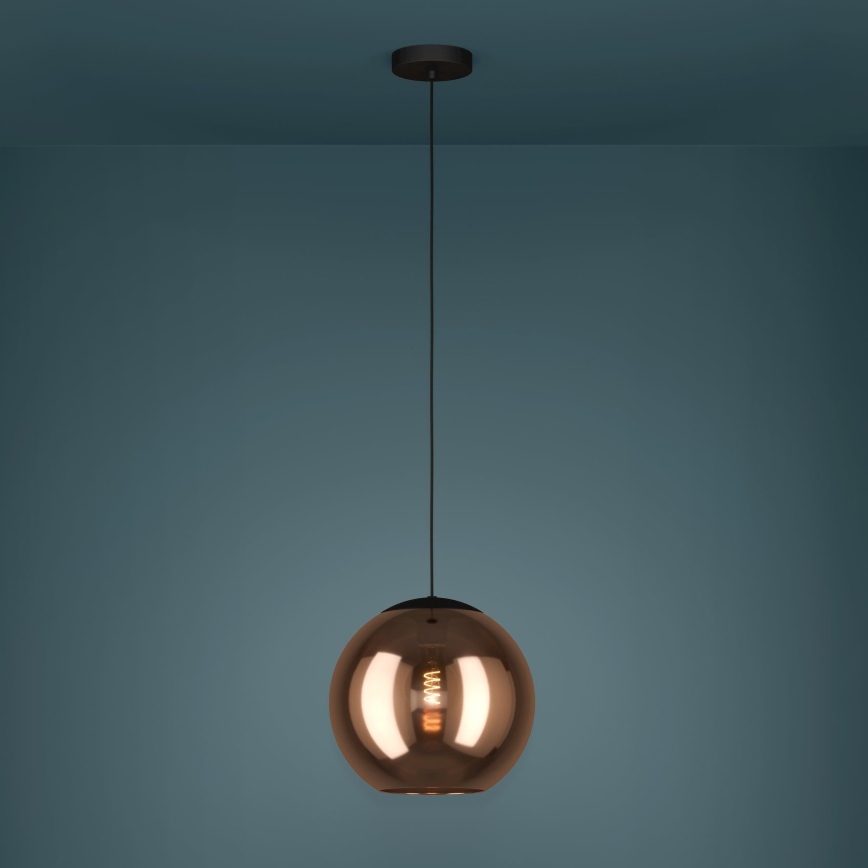 Eglo - Luster na sajli 1xE27/40W/230V bakrena
