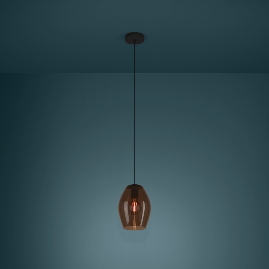 Eglo - Luster na sajli 1xE27/40W/230V braon