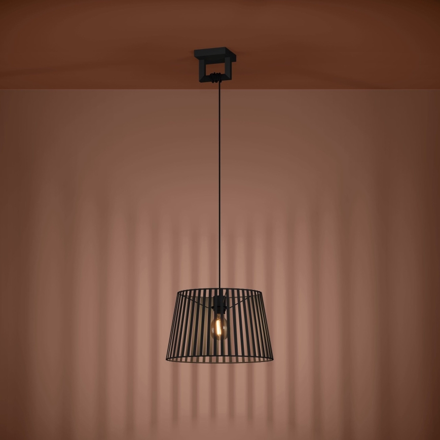 Eglo - Luster na sajli 1xE27/40W/230V crno