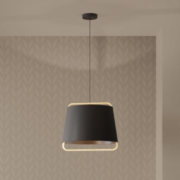 Eglo - Luster na sajli 1xE27/40W/230V crno