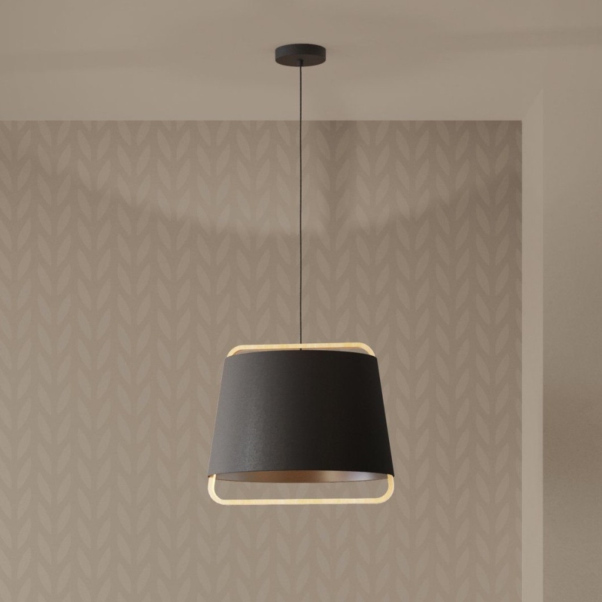 Eglo - Luster na sajli 1xE27/40W/230V crno