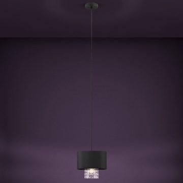 Eglo - Luster na sajli 1xE27/40W/230V crno