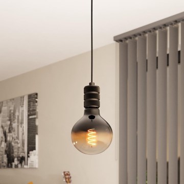 Eglo - Luster na sajli 1xE27/40W/230V crno