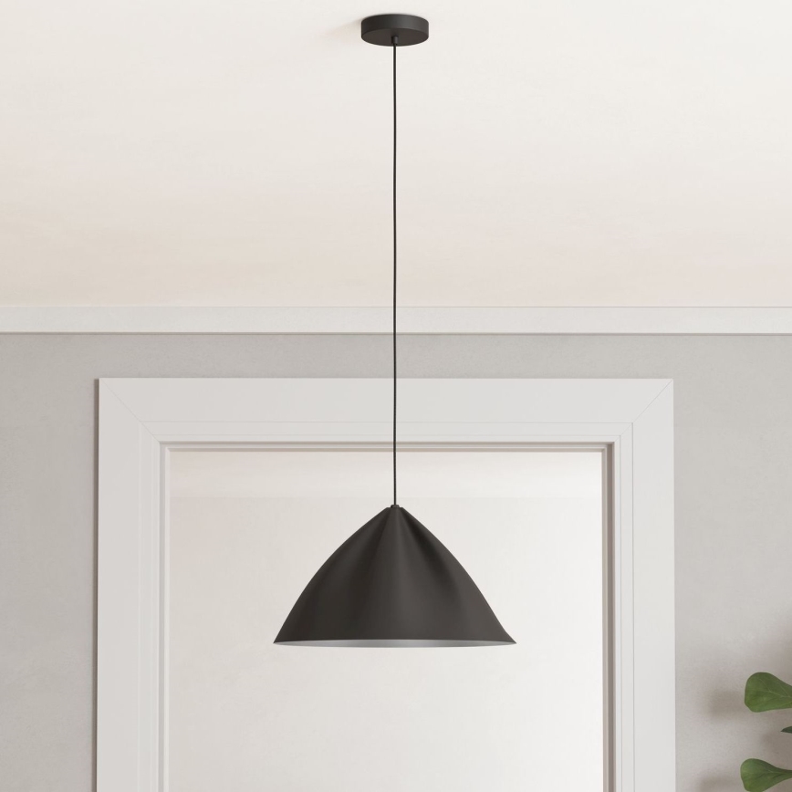 Eglo - Luster na sajli 1xE27/40W/230V crno