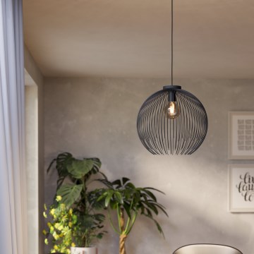 Eglo - Luster na sajli 1xE27/40W/230V crno