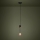 Eglo - Luster na sajli 1xE27/40W/230V crno/zlatna