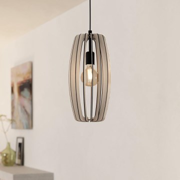 Eglo - Luster na sajli 1xE27/40W/230V kremasta