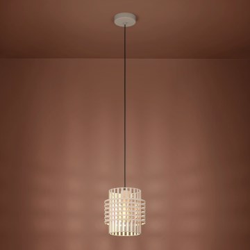 Eglo - Luster na sajli 1xE27/40W/230V pr. 21 cm kremasta