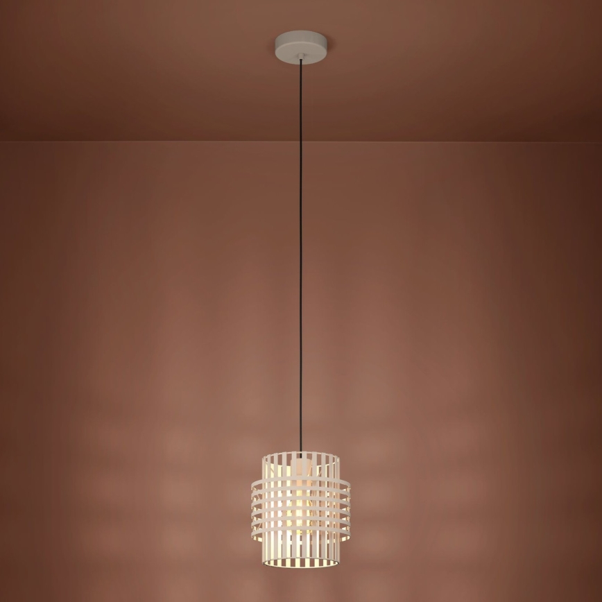 Eglo - Luster na sajli 1xE27/40W/230V pr. 21 cm kremasta