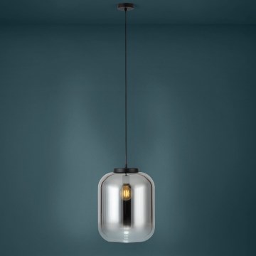 Eglo - Luster na sajli 1xE27/40W/230V pr. 35 cm sivo