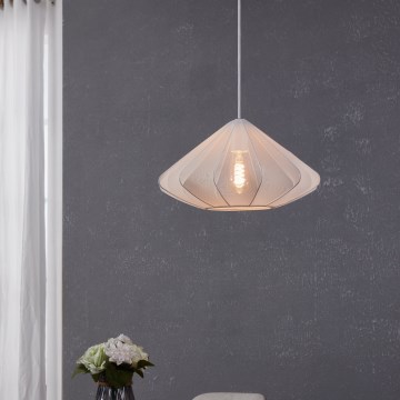 Eglo - Luster na sajli 1xE27/40W/230V pr. 42,5 cm bela