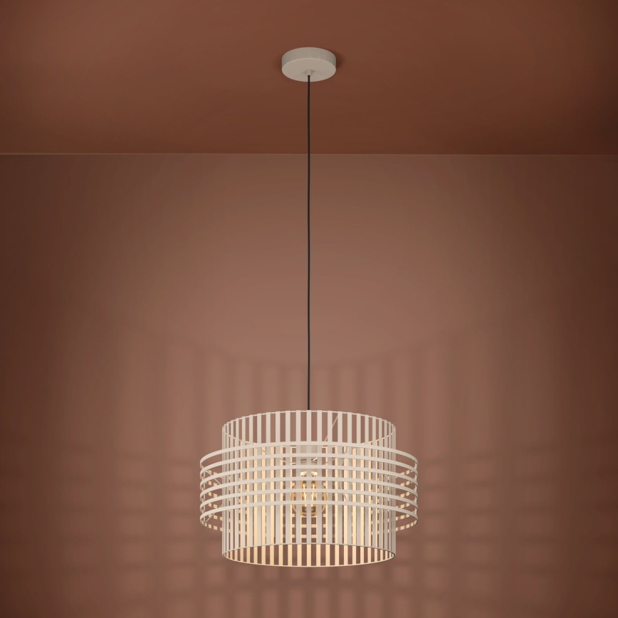 Eglo - Luster na sajli 1xE27/40W/230V pr. 48 cm kremasta