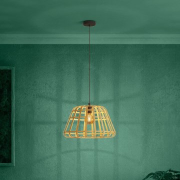 Eglo - Luster na sajli 1xE27/40W/230V pr. 50 cm braon