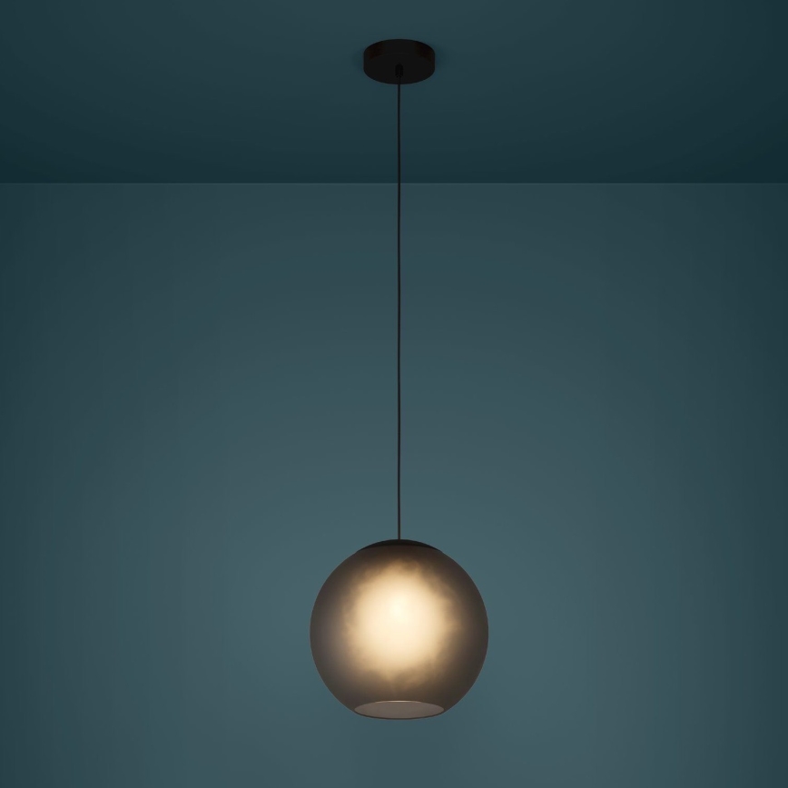 Eglo - Luster na sajli 1xE27/40W/230V sivo