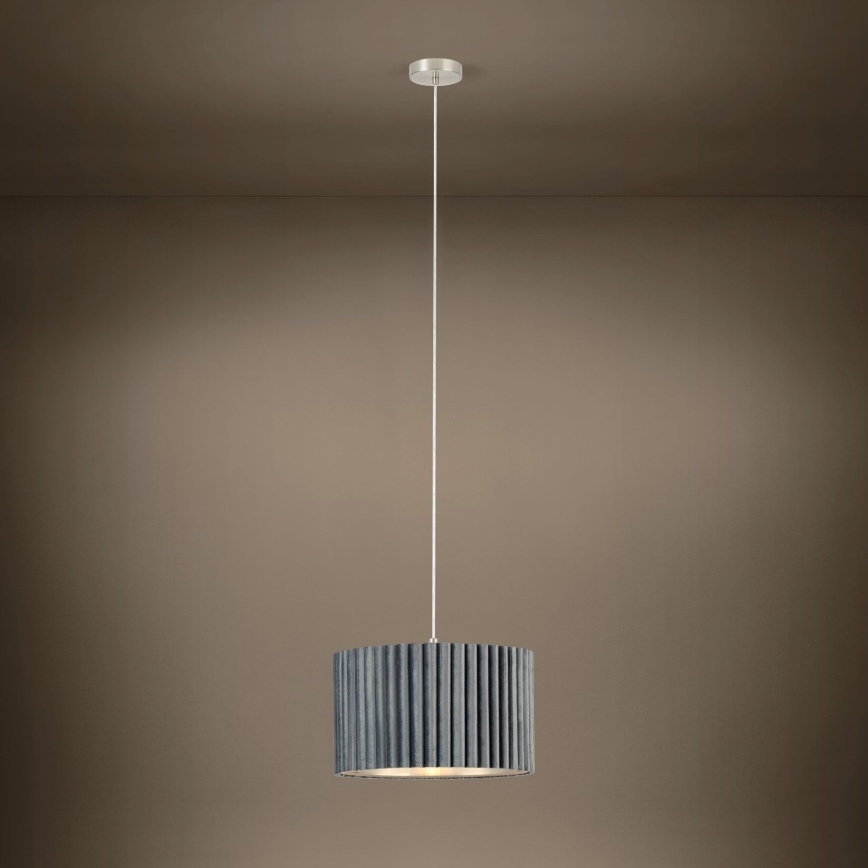 Eglo - Luster na sajli 1xE27/40W/230V sivo