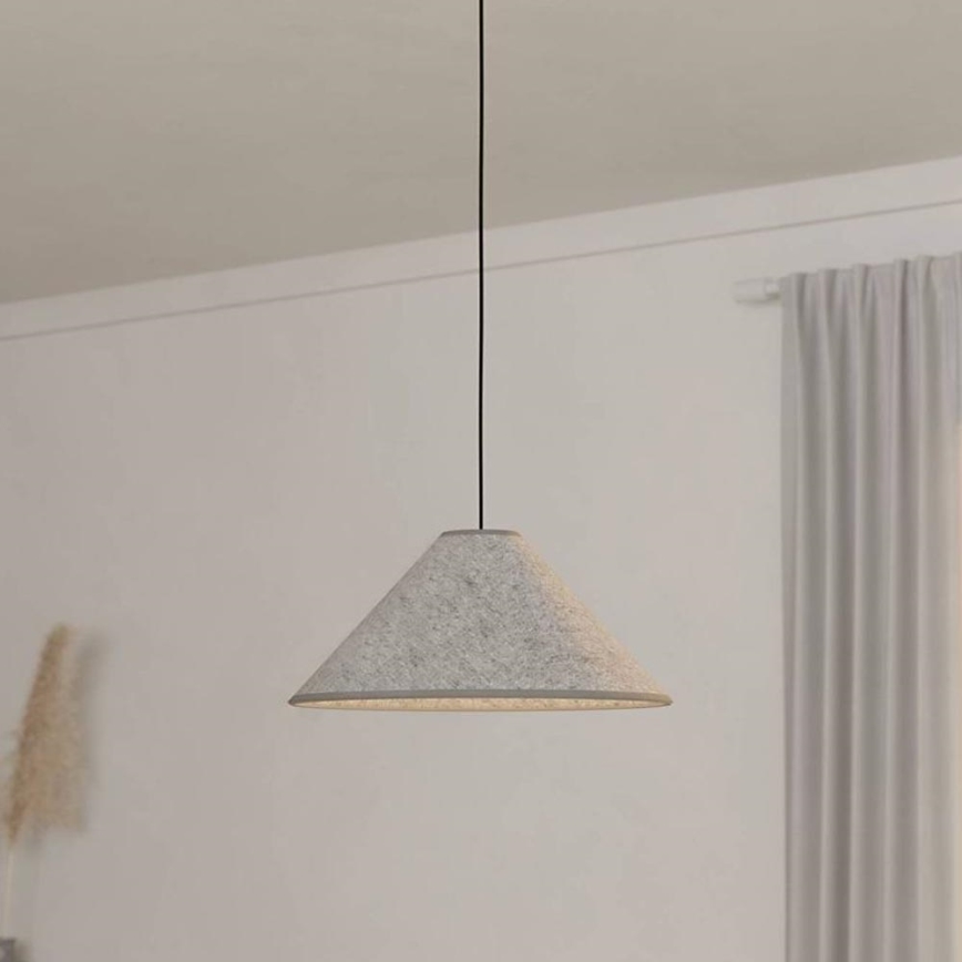 Eglo - Luster na sajli 1xE27/40W/230V sivo