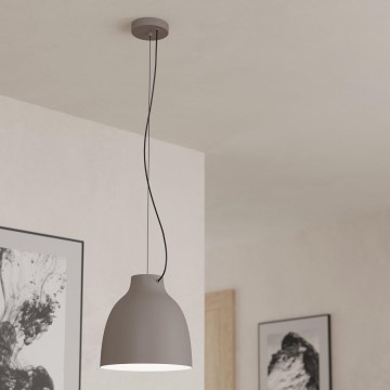Eglo - Luster na sajli 1xE27/40W/230V sivo