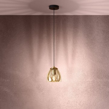 Eglo - Luster na sajli 1xE27/40W/230V zlatna