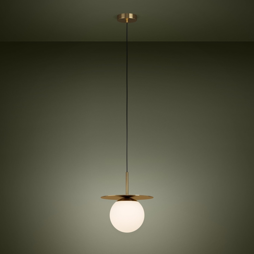 Eglo - Luster na sajli 1xE27/40W/230V zlatna