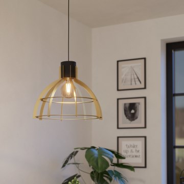 Eglo - Luster na sajli 1xE27/40W/230V zlatna