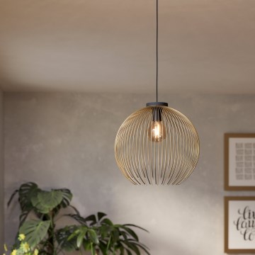 Eglo - Luster na sajli 1xE27/40W/230V zlatna
