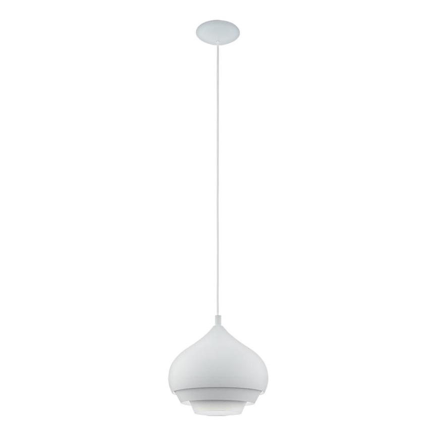 Eglo - Luster na sajli 1xE27/60W/230V bela