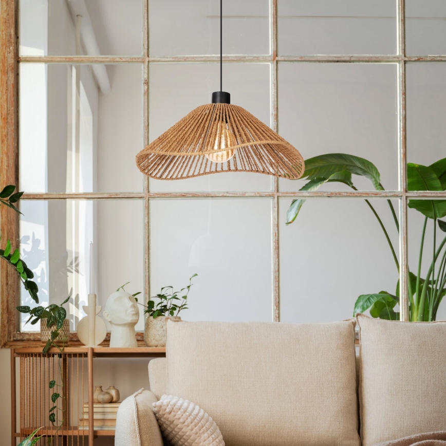 Eglo - Luster na sajli 1xE27/60W/230V braon