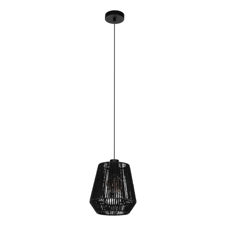 Eglo - Luster na sajli 1xE27/60W/230V crno