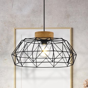 Eglo - Luster na sajli 1xE27/60W/230V - FSC sertifikovano