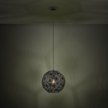 Eglo - Luster na sajli 1xE27/60W/230V pr. 41 cm crno