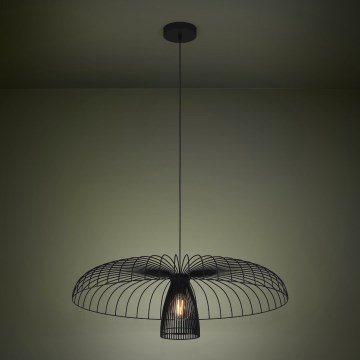Eglo - Luster na sajli 1xE27/60W/230V pr. 77 cm crno